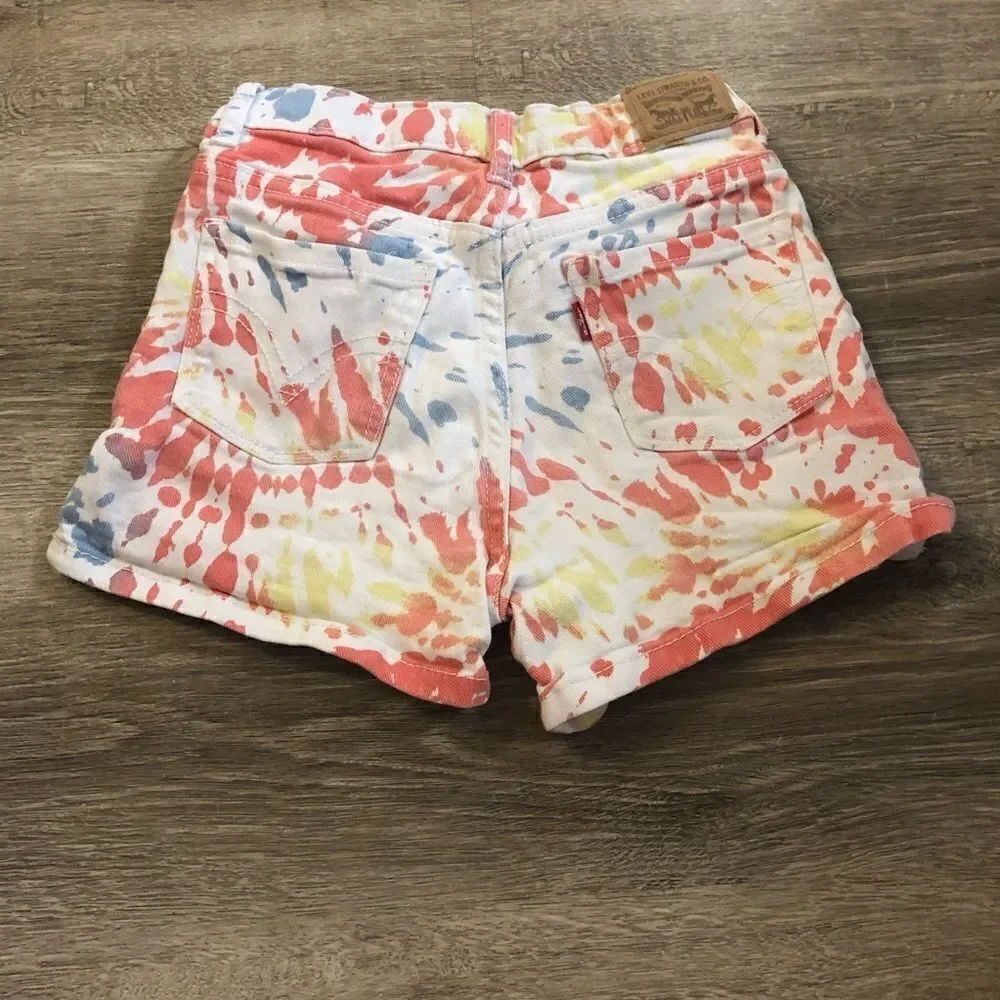 Levi's Tie Dye Shorty Shorts